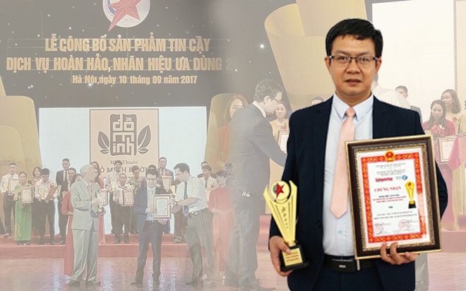 Nhà thuốc Đỗ Minh Đường nhận giải Vàng  “Sản phẩm tin cậy, nhãn hiệu ưa dùng, dịch vụ hoàn hảo năm 2017”