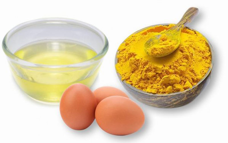 Nghệ và trứng gà có tác dụng chống lão hóa, tăng độ đàn hồi cho da