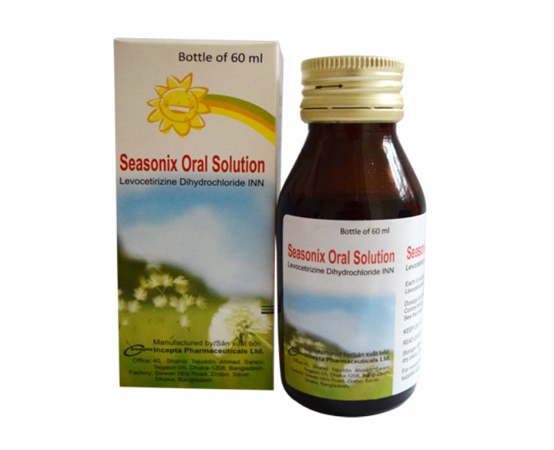 Siro Seasonix Oral Solution có tác dụng điều trị viêm mũi dị ứng, đặc biệt là dị ứng theo mùa