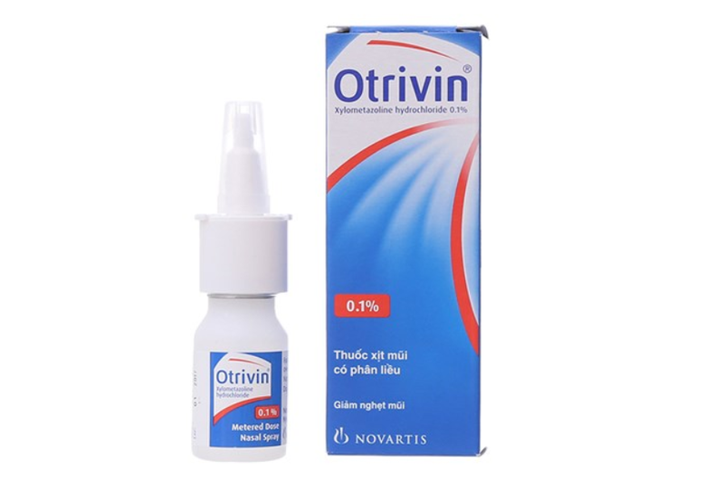 Thuốc Otrivin 0,1% là thuốc xịt co mạch giúp chống nghẹt mũi