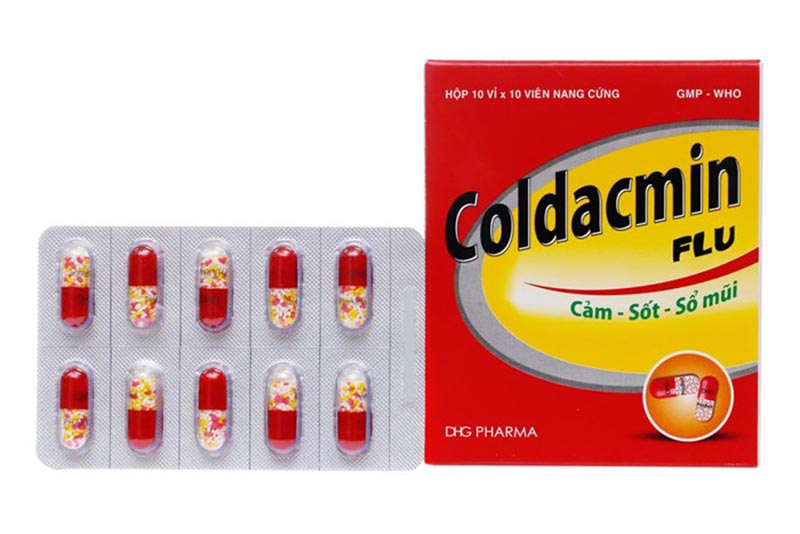 Coldacmin Flu có tác dụng chữa sổ mũi trị sổ mũi do cảm lạnh và cảm cúm