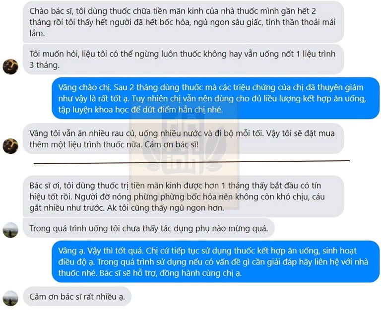 Bệnh nhân gửi tin nhắn về fanpage của Đỗ Minh Đường