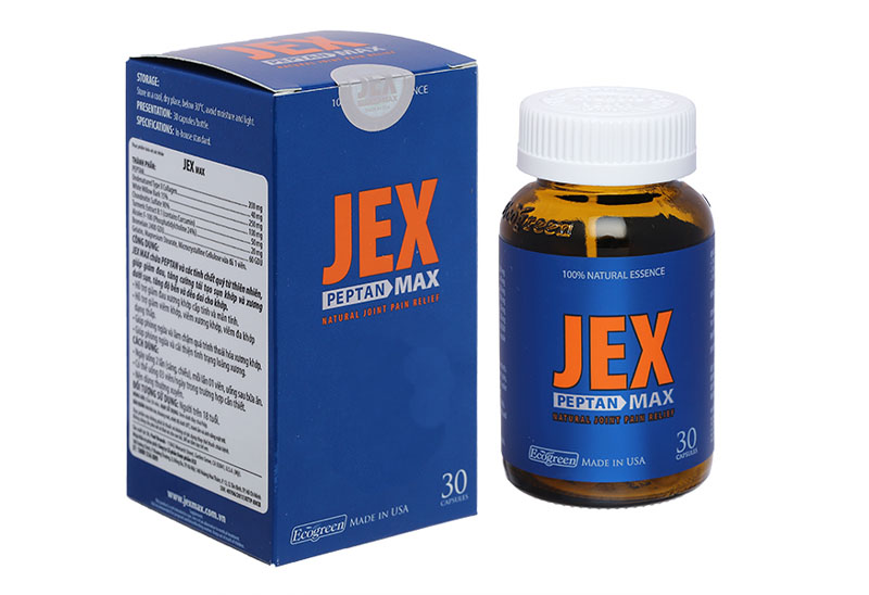 Jex Max chứa nhiều hoạt chất tốt cho bệnh nhân xương khớp