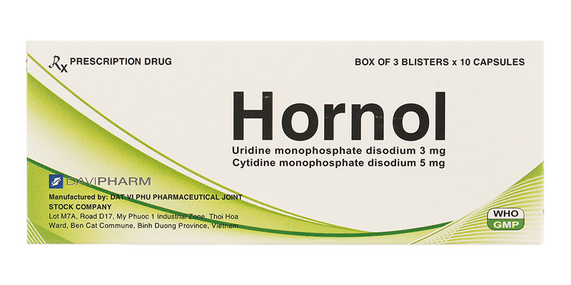 Thuốc Hornol được nghiên cứu, sản xuất bởi Công ty TNHH Dược phẩm Đạt Vi Phú
