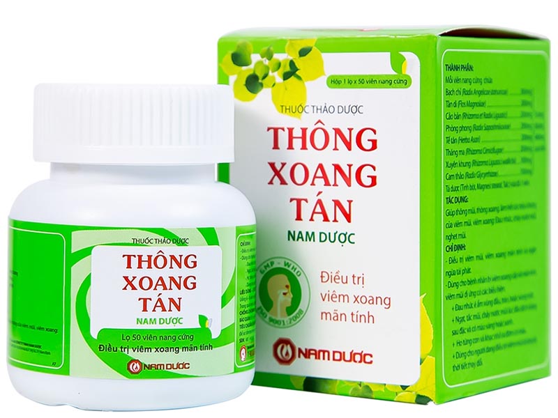 Thông Xoang Tán là thuốc Đông y được sản xuất bởi công ty TNHH Nam Dược.