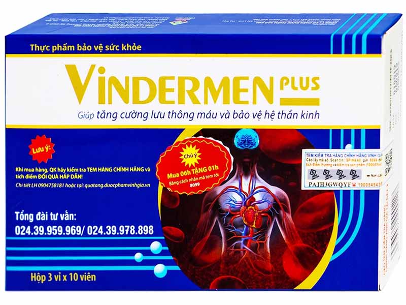 Thuốc Vindermen được nghiên cứu, sản xuất bởi Công ty Cổ phần Dược phẩm Sao Kim