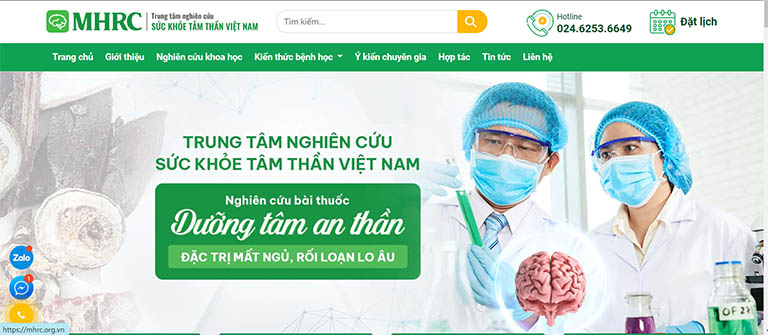 Trung tâm nghiên cứu sức khỏe tâm thần Việt Nam ra mắt website MHRC.ORG.VN