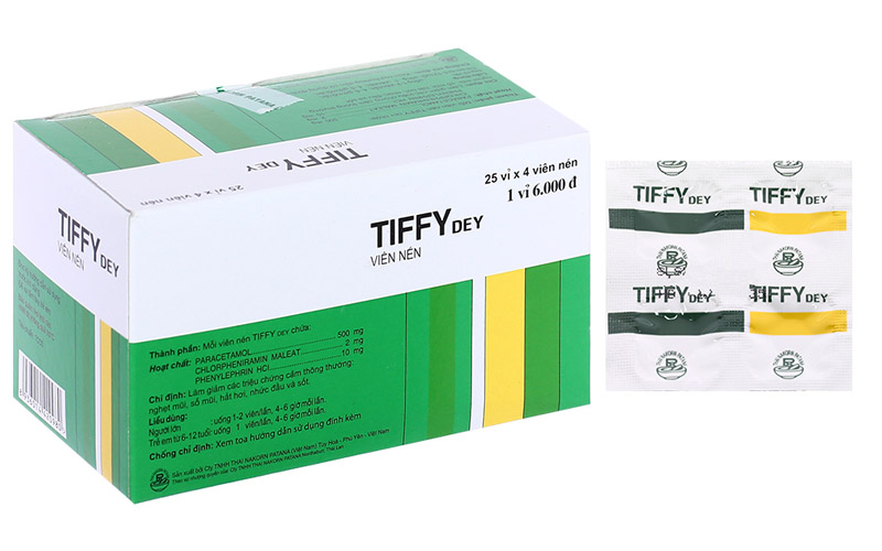 Tiffy là một trong những loại thuốc sổ mũi phổ biến nhất hiện nay