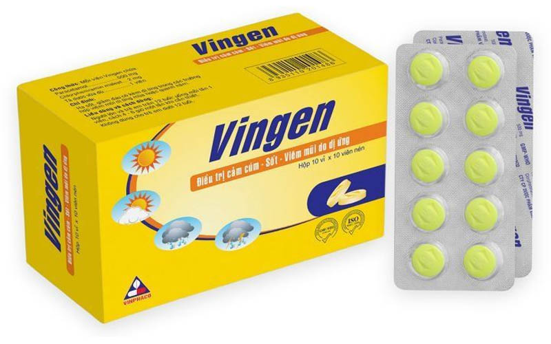 Thuốc Vingen thường dùng cho những trường hợp bị cảm cúm