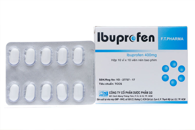 Ibuprofen thuộc nhóm NSAID, thuộc nhóm kháng viêm không chứa steroid