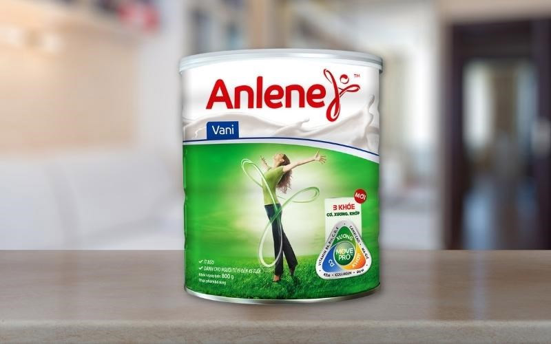 Sữa Anlene bổ sung canxi cho người bị gãy xương