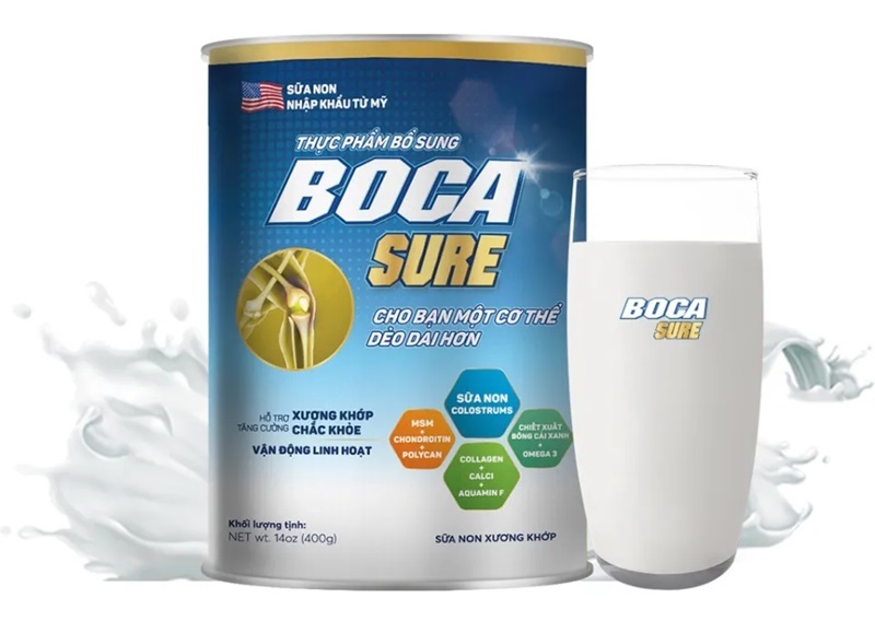 Sữa bổ sung canxi cho người trên 40 tuổi Boca Sure 