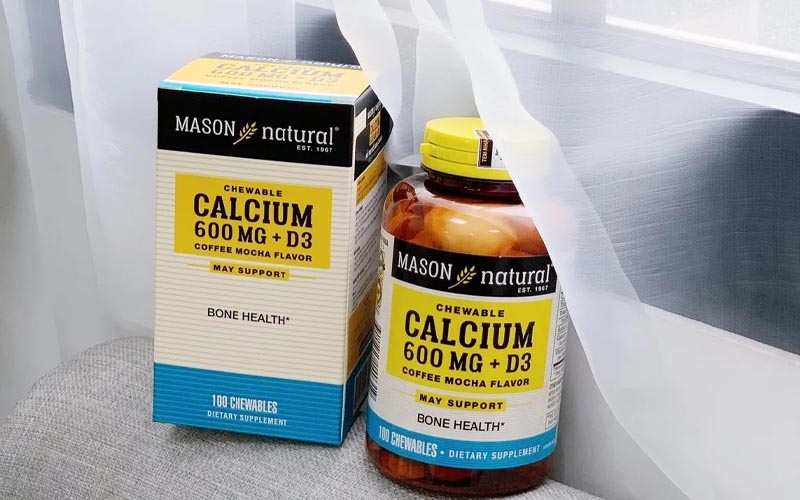 Mason Natural Calcium 600mg + D3