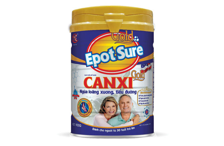 Sữa Epotsure Canxi Gold bổ sung hàm lượng lớn canxi phù hợp nhu cầu hằng ngày