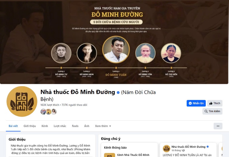 Phiên livestream sẽ diễn ra trên trang fanpage chính thức của nhà thuốc Đỗ Minh Đường, bà con đừng bỏ lỡ