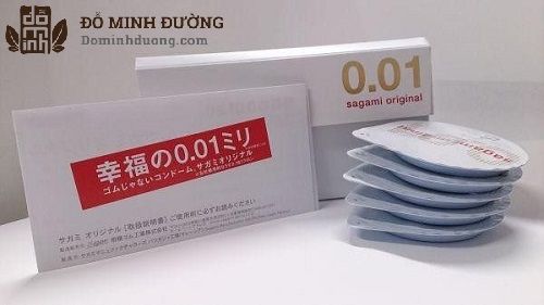 Bao cao su kéo dài thời gian Sagami Original 0.01 Nhật Bản mỏng nhất hiện nay