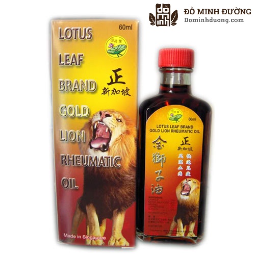Dầu nóng Singapore Lotus Leaf Brand Gold Lion Rheumatic Oil là gì?
